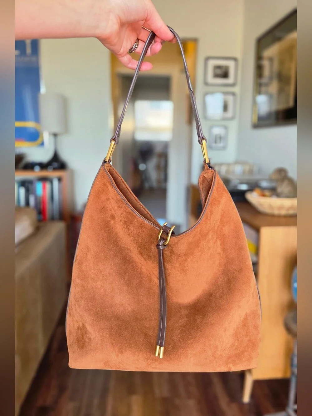 JW PEI Aria Faux Suede Shoulder Bag